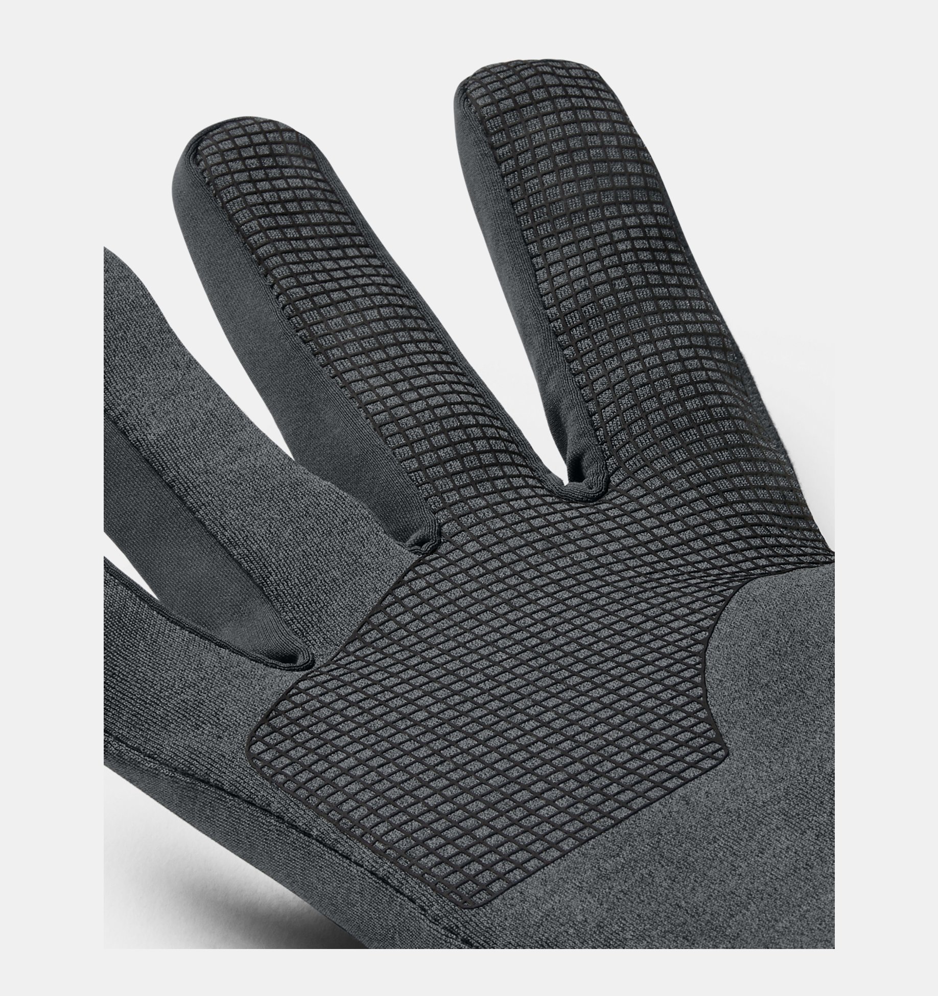 Grey Under Armour Storm Liner Running Gloves 